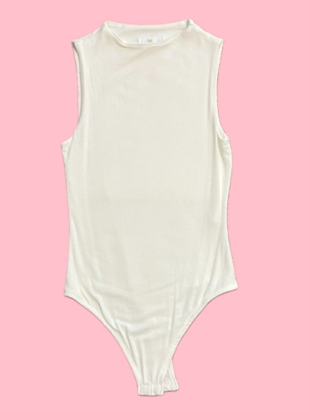 Live in the Moment White Tank Top Body Suit (S)